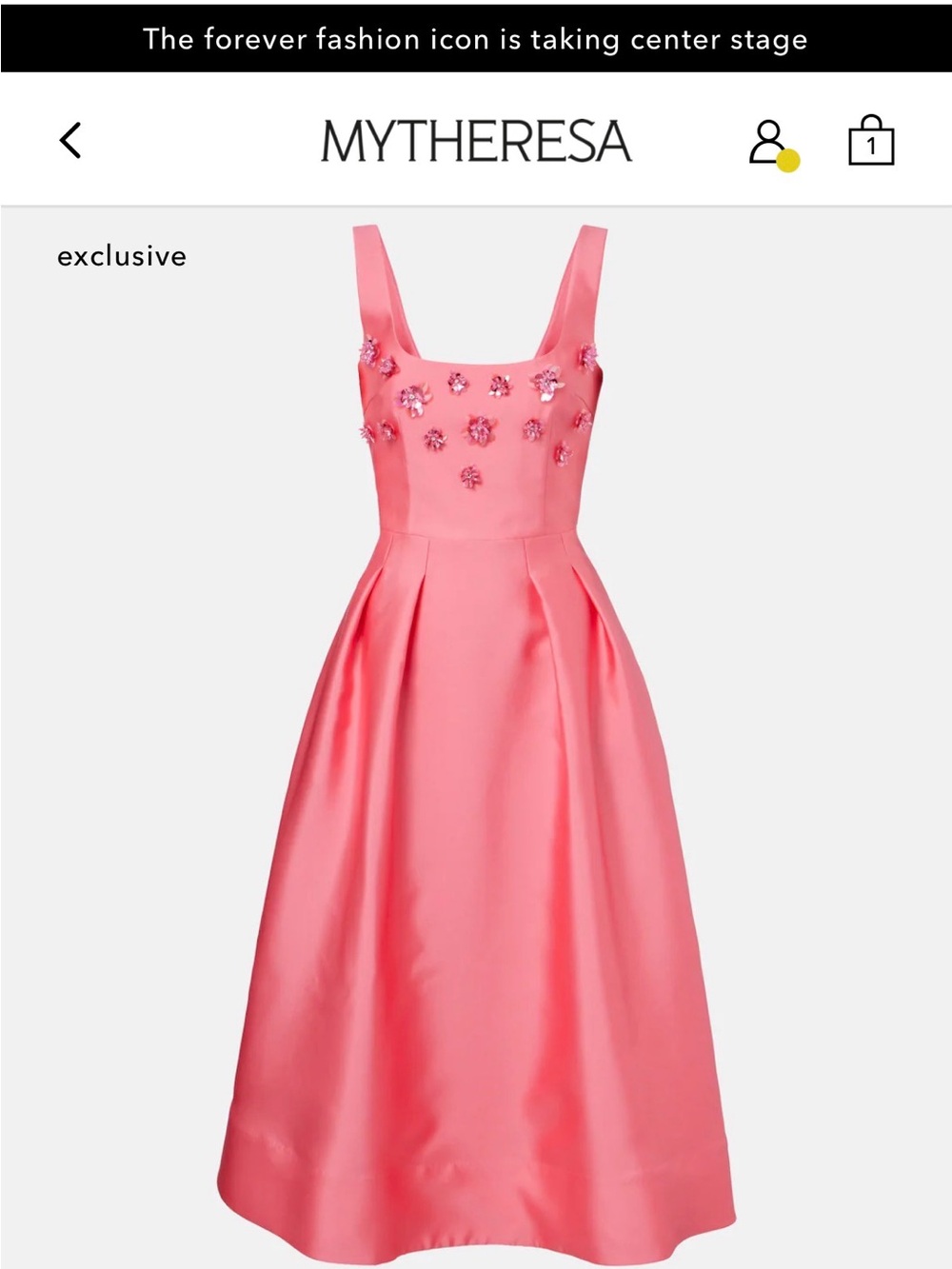 Rebecca Vallance Hot Pink Midi cocktail dress